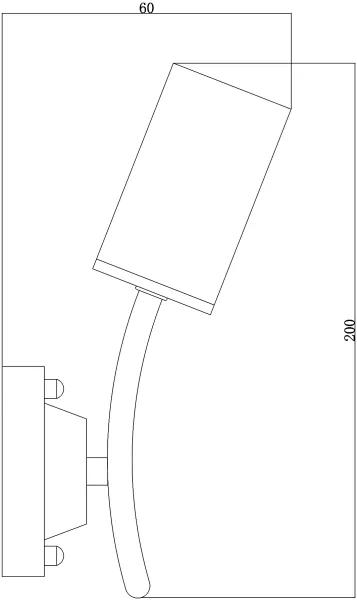 Бра Lumi V1161-1W - фото схема