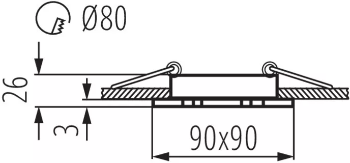 Точечный светильник Kanlux SEIDY 19458 - фото схема