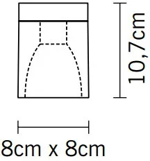 Настенно-потолочный светильник Cubetto D28 E01 02 - фото схема