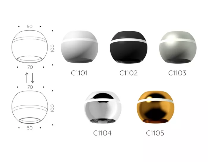 Основание для светильника C C1105 - фото схема