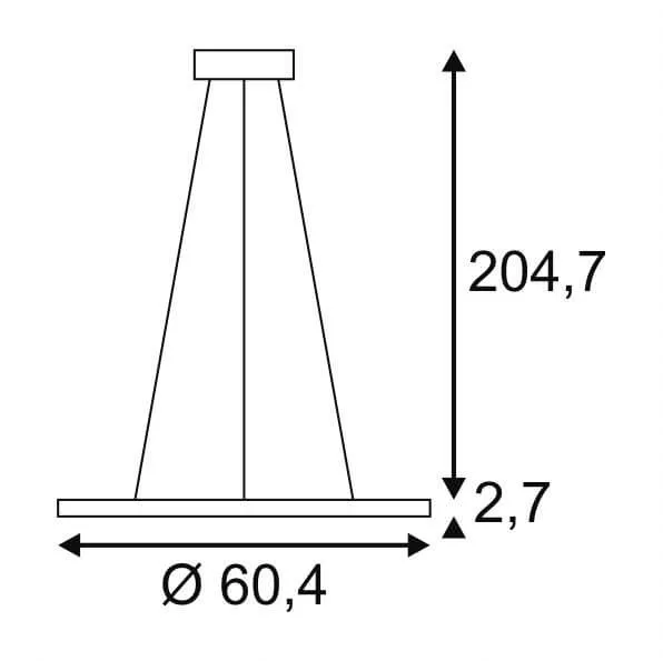 Подвесной светильник Panel 60 1001345 - фото схема