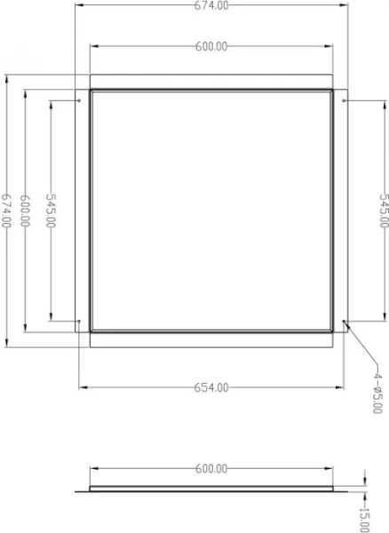 Рамка для светильника Frame for plaster 930231 - фото схема