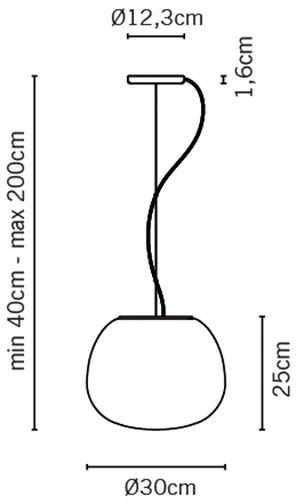 Подвесной светильник LUMI mochi F07 A07 01 - фото схема
