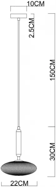 Подвесной светильник Okab 5006/17 SP-1 - фото схема