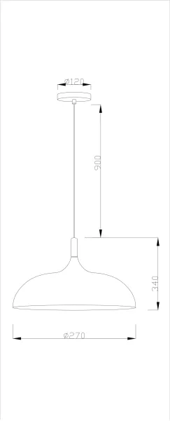 Подвесной светильник Hygo V1330-P - фото схема