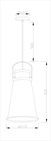 Подвесной светильник Done V1451-1P - фото схема