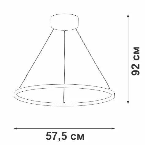 Подвесной светильник  V04665-03/1S - фото схема