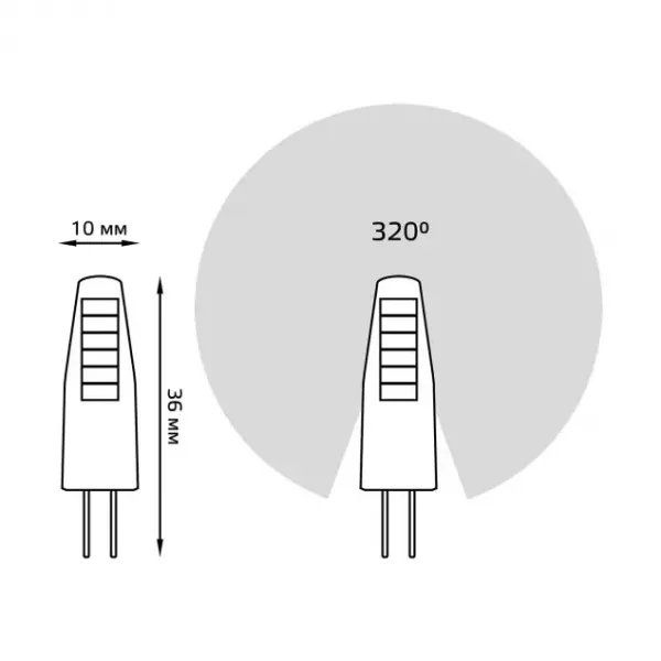 Лампочка светодиодная  207707102 - фото схема