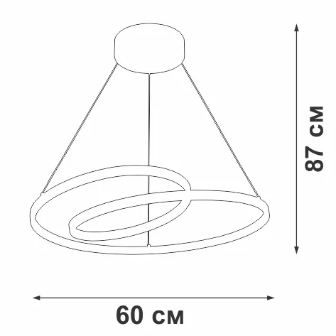 Подвесной светильник  V4687-1/1S - фото схема