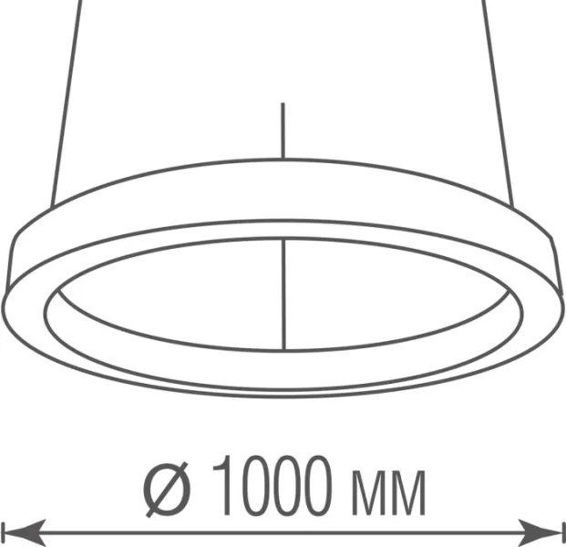 Подвесной светильник Aura DL1000S90WW Black - фото схема