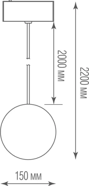 Трековый светильник Bubble DL18794WW10BSDim - фото схема