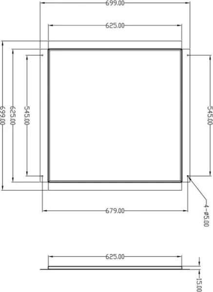 Рамка для светильника Frame for plaster 930232 - фото схема