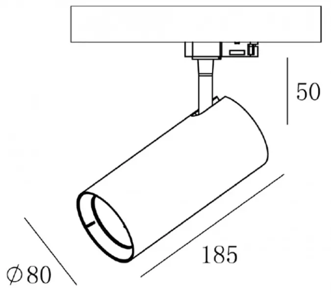 Трековый светильник Horus 707105 - фото схема