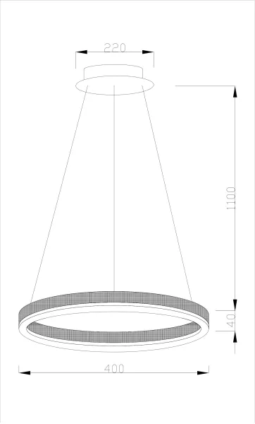 Подвесной светильник Bona V1751-PL - фото схема