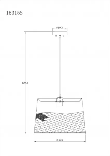 Подвесной светильник Becca 15315S - фото схема