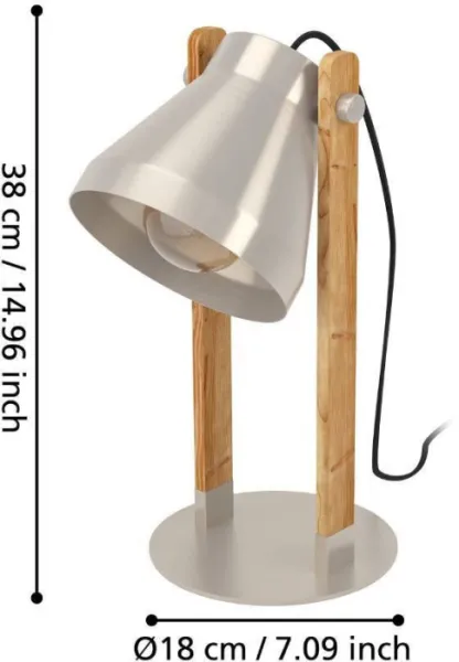 Интерьерная настольная лампа Cawton 43953 - фото схема