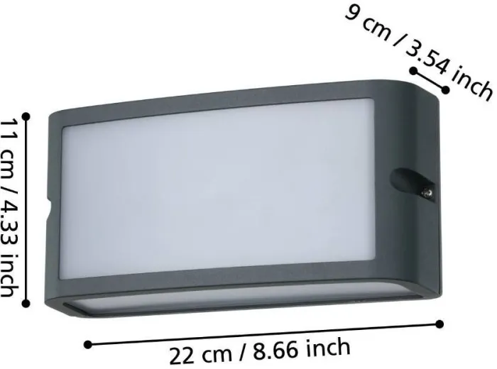 Настенный светильник уличный CAMARDA 900808 - фото схема