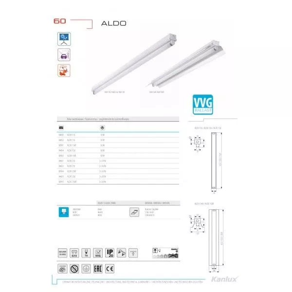 Настенно-потолочный светильник Aldo 4601 - фото схема