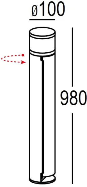 Наземный светильник Розетки AL6033-980 Bl - фото схема