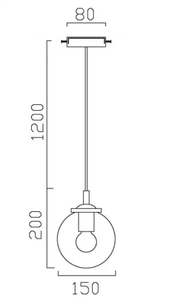 Подвесной светильник Volo VL2074P01 - фото схема