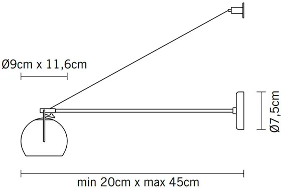 Настенный светильник Beluga D57 D03 00 - фото схема