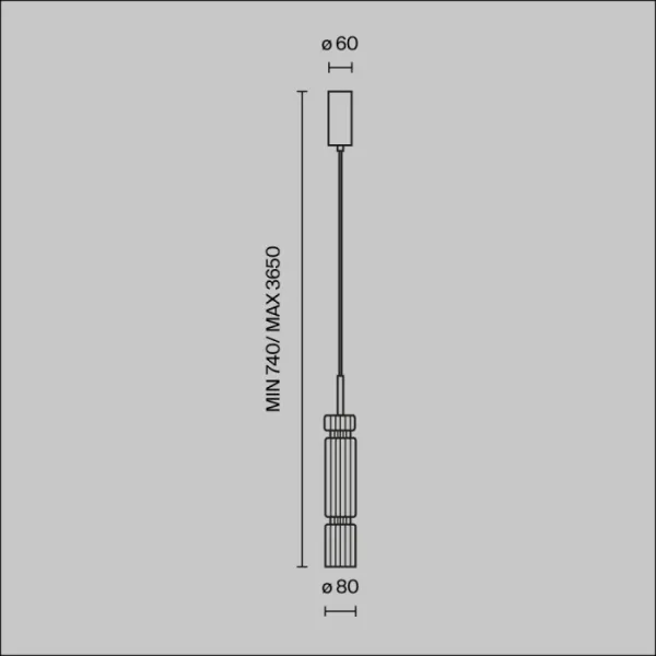 Подвесной светильник Ordo MOD272PL-L12B3K1 - фото схема