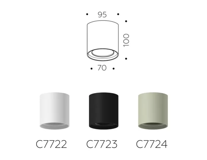 Основание для светильника C C7724 - фото схема