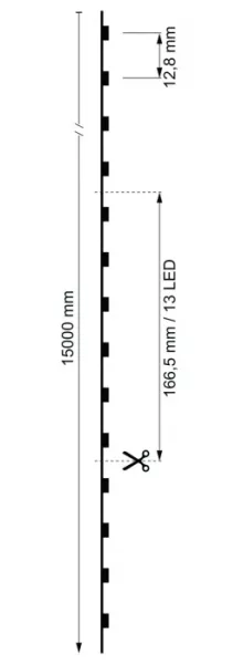 Светодиодная лента COB 840318 - фото схема