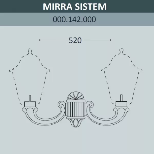 Консоль Mirra 000.142.000.A0 - фото схема