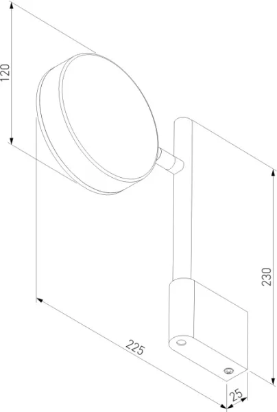 Настенный светильник Tobi 40129/LED черный - фото схема