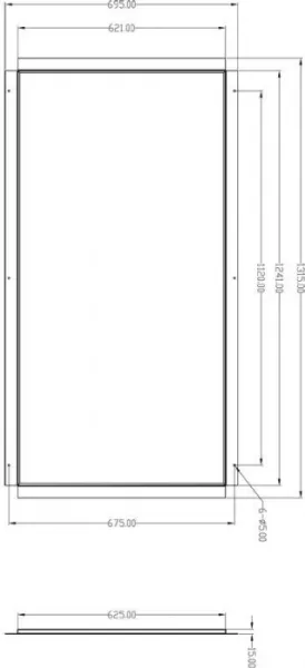 Рамка для светильника Frame for plaster 930234 - фото схема