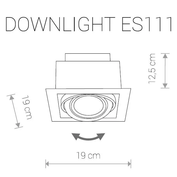 Точечный светильник Downlight 9571 - фото схема