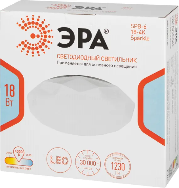 Потолочный светильник  SPB-6-18-4K Sparkle - фото схема
