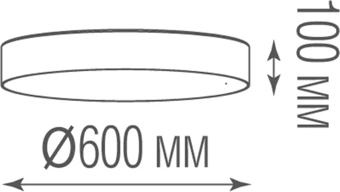 Потолочный светильник Plato C111052/1 D600 - фото схема