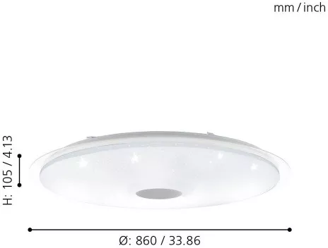 Настенно-потолочный светильник Lanciano 97738 - фото схема