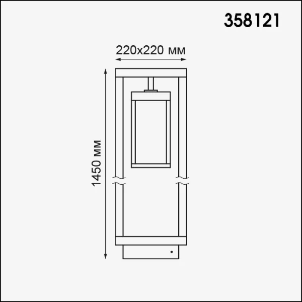 Наземный светильник Ivory Led 358121 - фото схема