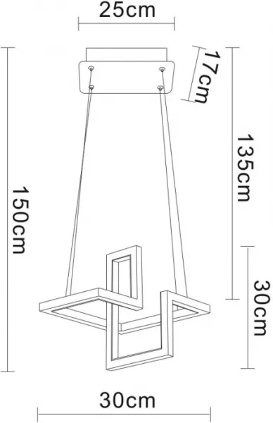 Подвесной светильник Mercure A6011SP-1BK - фото схема