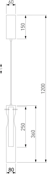 Подвесной светильник Swan 50253/1 LED графит - фото схема