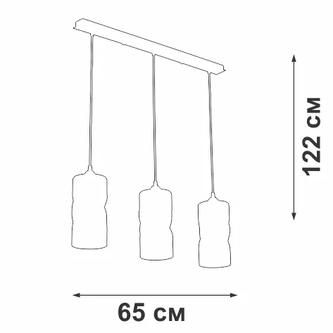 Подвесной светильник  V4853-9/3S - фото схема