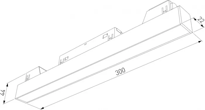 Трековый светильник Slim Magnetic 85000/01 - фото схема