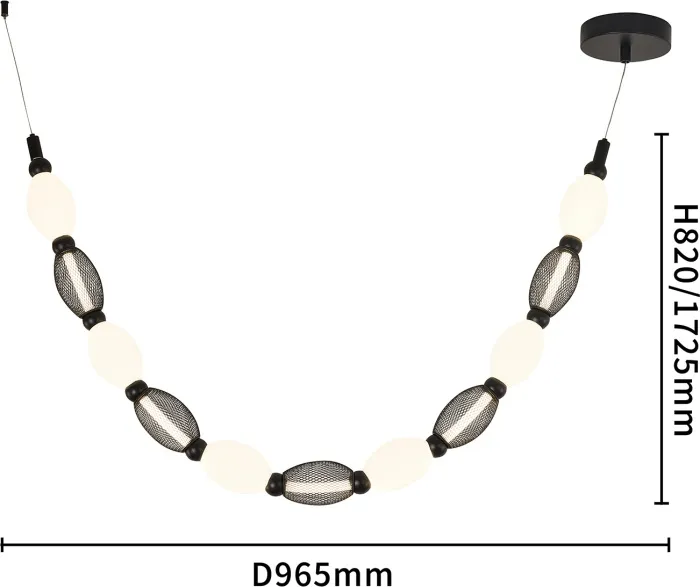 Подвесной светильник Perler 4560-1PC - фото схема