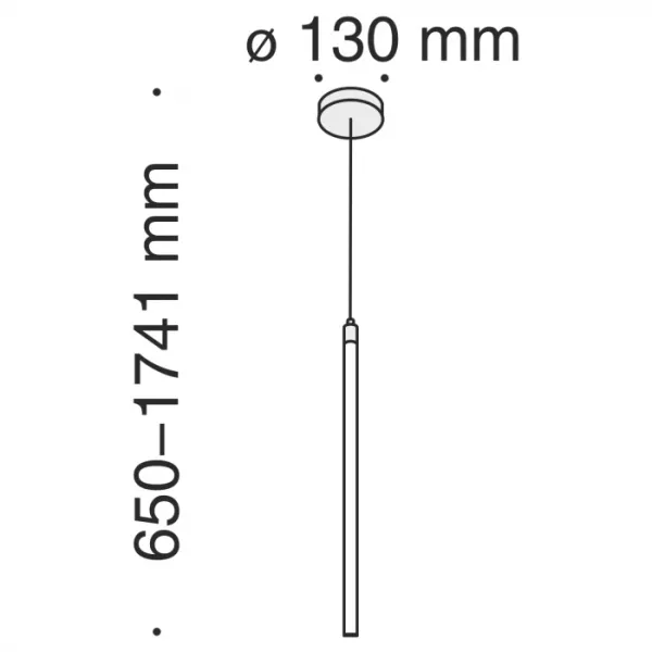 Подвесной светильник Ray P021PL-L10W - фото схема