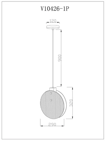 Подвесной светильник Bari V10426-1P - фото схема
