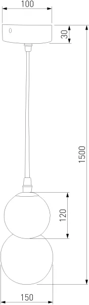 Подвесной светильник Polar 50251/1 LED серый - фото схема