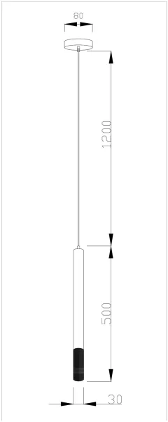 Подвесной светильник Shumer V2340-PL - фото схема