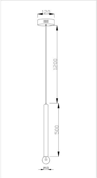 Подвесной светильник Cretto V2331-P - фото схема