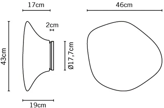 Настенно-потолочный светильник LUMI mysena F07 G19 01 - фото схема