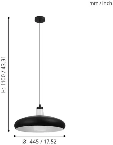 Подвесной светильник светодиодный Eglo Tabanera-c 99032 - фото схема