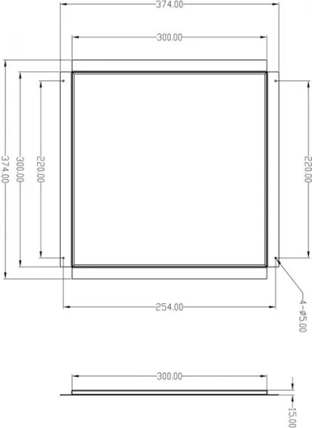 Рамка для светильника Frame for plaster 930230 - фото схема