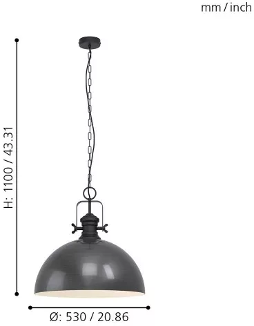 Подвесной светильник Combwich 43215 - фото схема